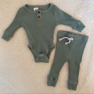 Little One Shop Ribbed Matching Set